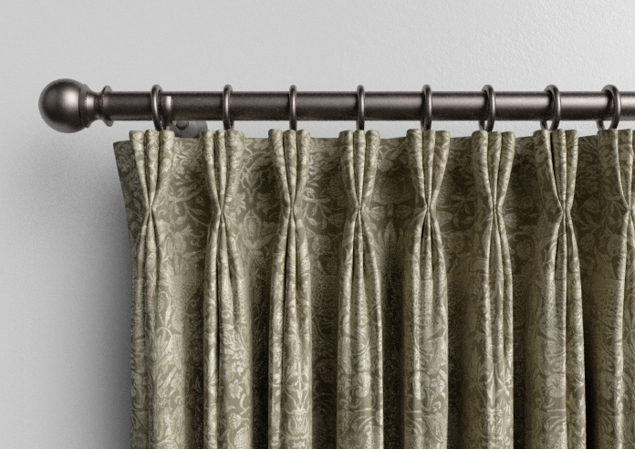 William Morris At Home Strawberry Thief, Woven Sage - Made to Measure Curtains - Image 11